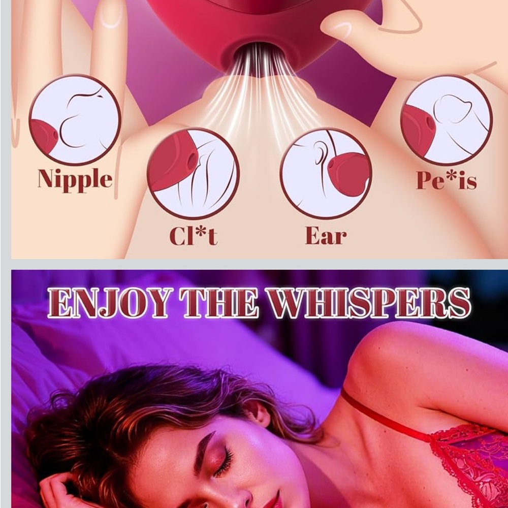 Red Suction Device with 9 Modes - Picture 2 of 4